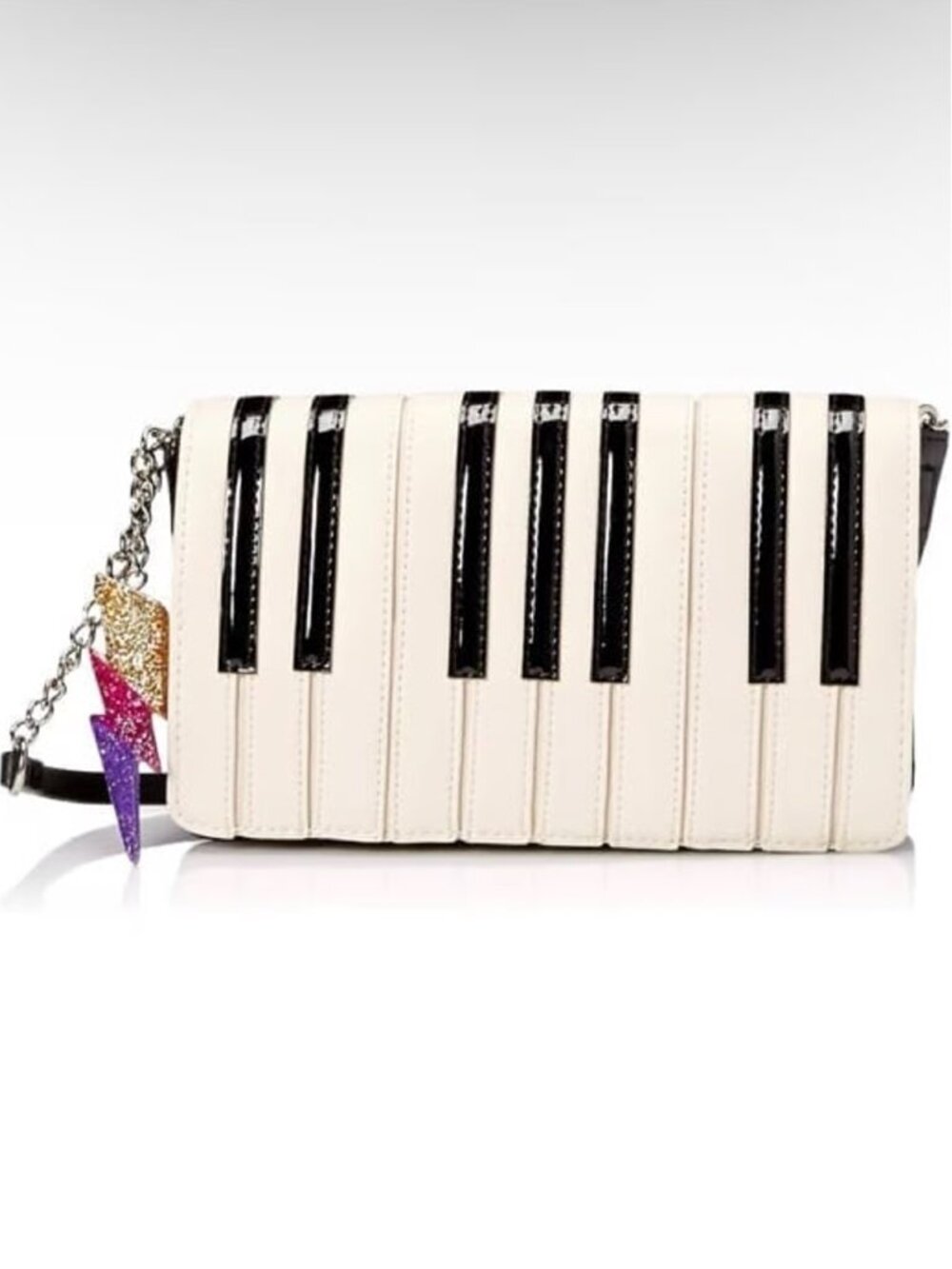 Betsey Johnson Play it Again Betsey Piano Keys Crossbody Purse Bag NWOT